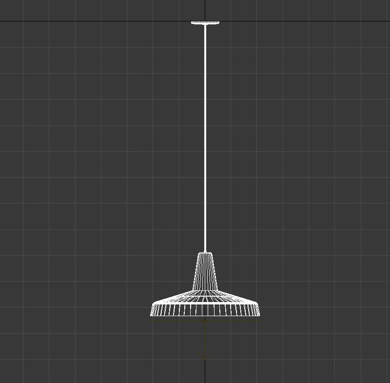 Black industrial copper lamp 3D model_14