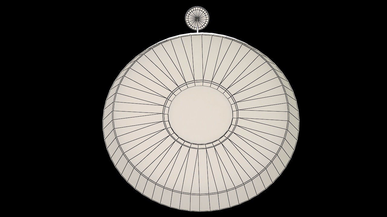 Black industrial copper lamp 3D model_5