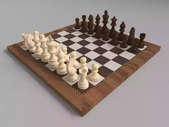 Wooden chess