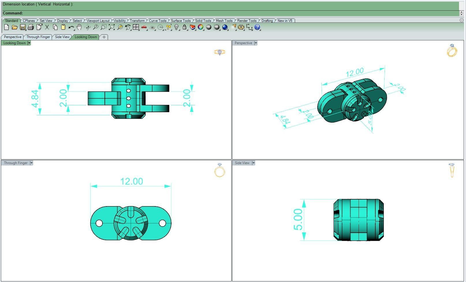 Eslabon para cadena chain link-E042103 3D print model_2