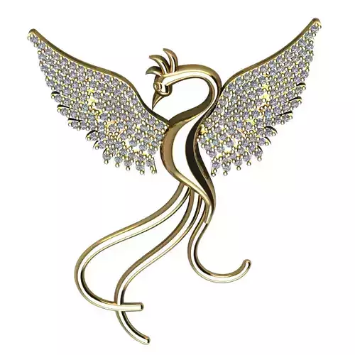 Simurgh Pendant 3D print model