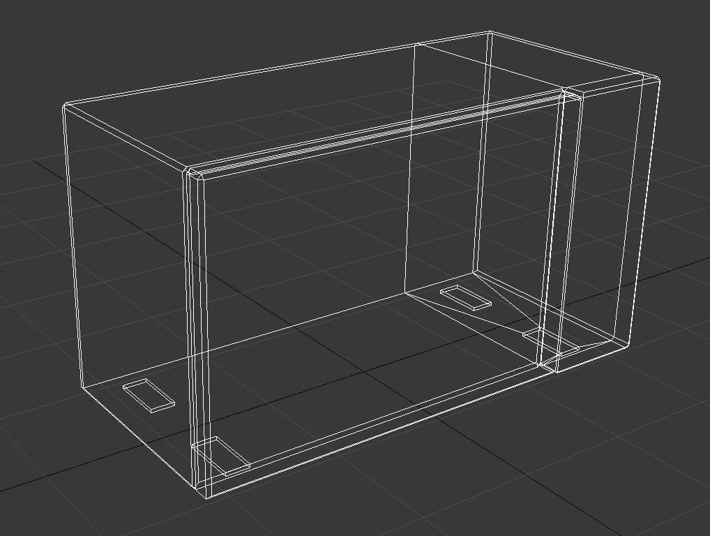 Black microwave 3D model_7