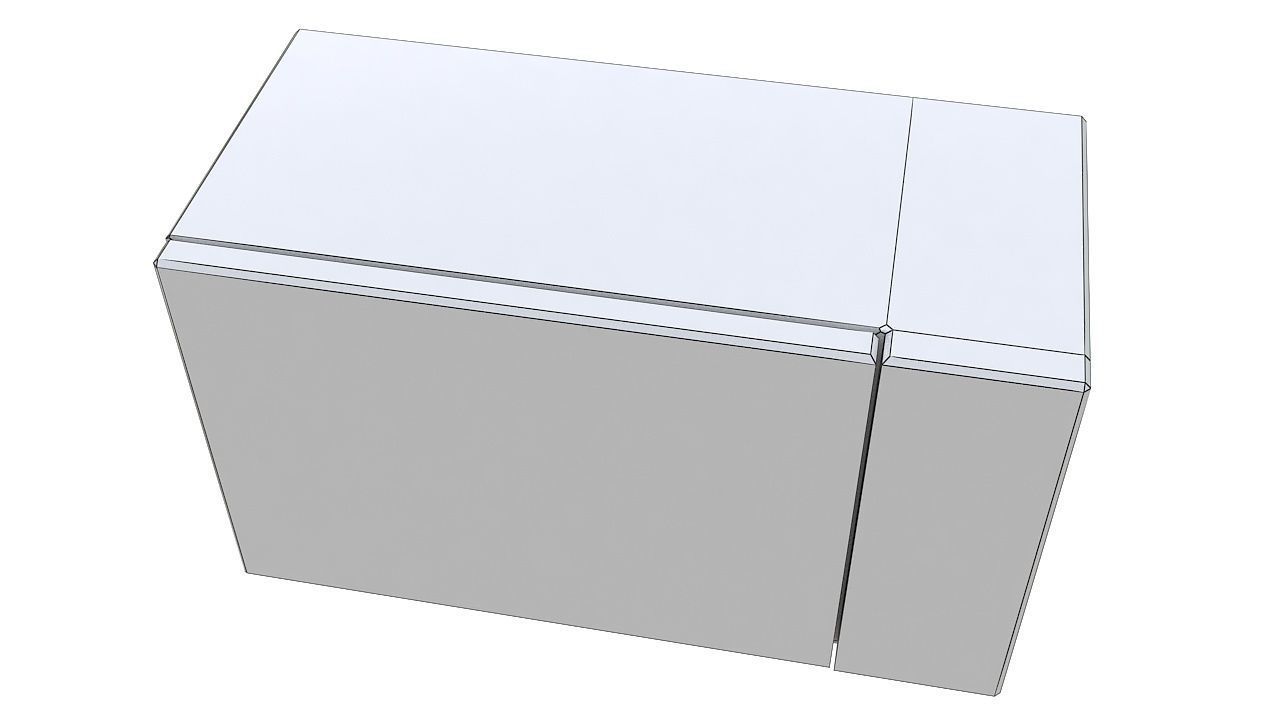 Black microwave 3D model_9