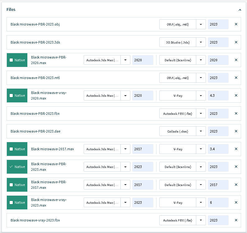 Black microwave 3D model_13