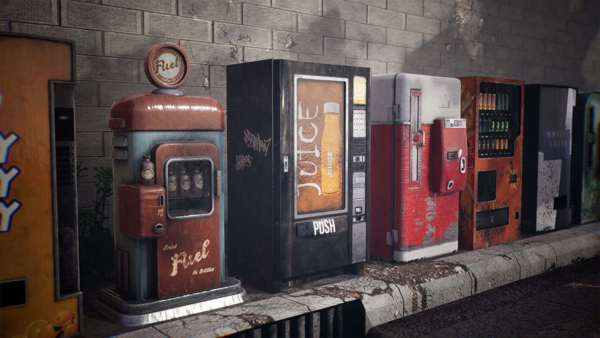 Vending Machines 42 Assets Low-poly 3D model_7