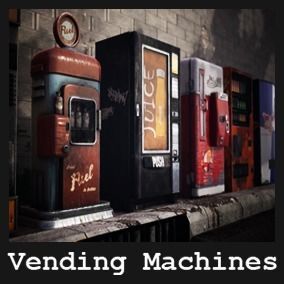 Vending Machines 42 Assets Low-poly 3D model_10