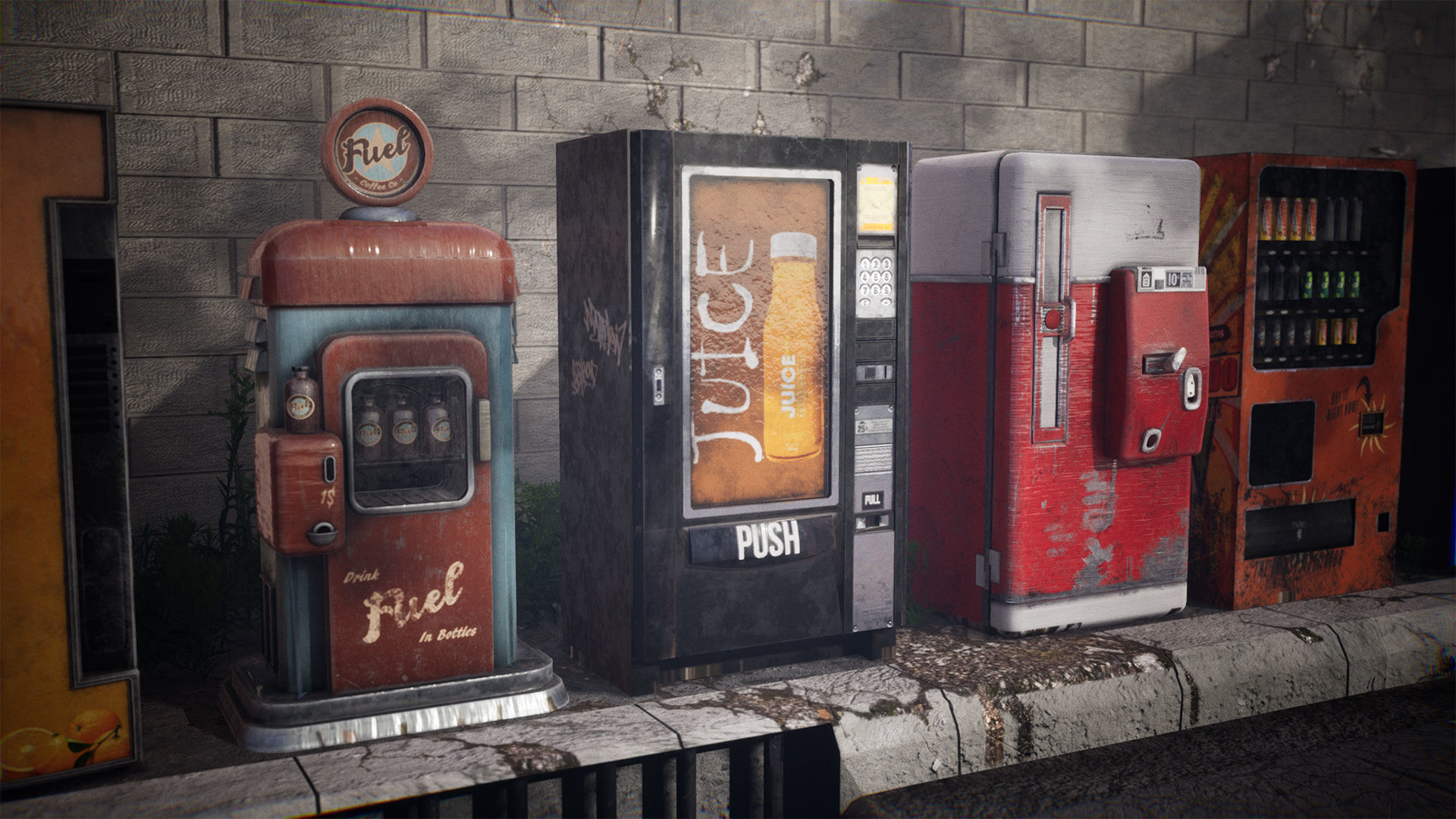 Vending Machines 42 Assets Low-poly 3D model_3