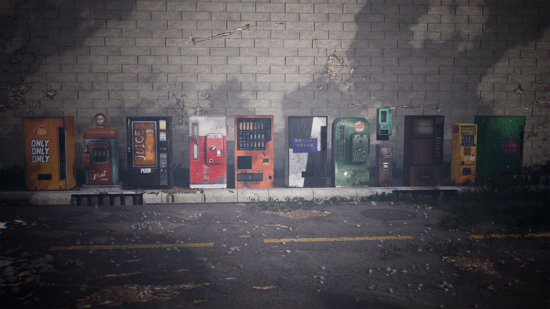 Vending Machines 42 Assets Low-poly 3D model_1