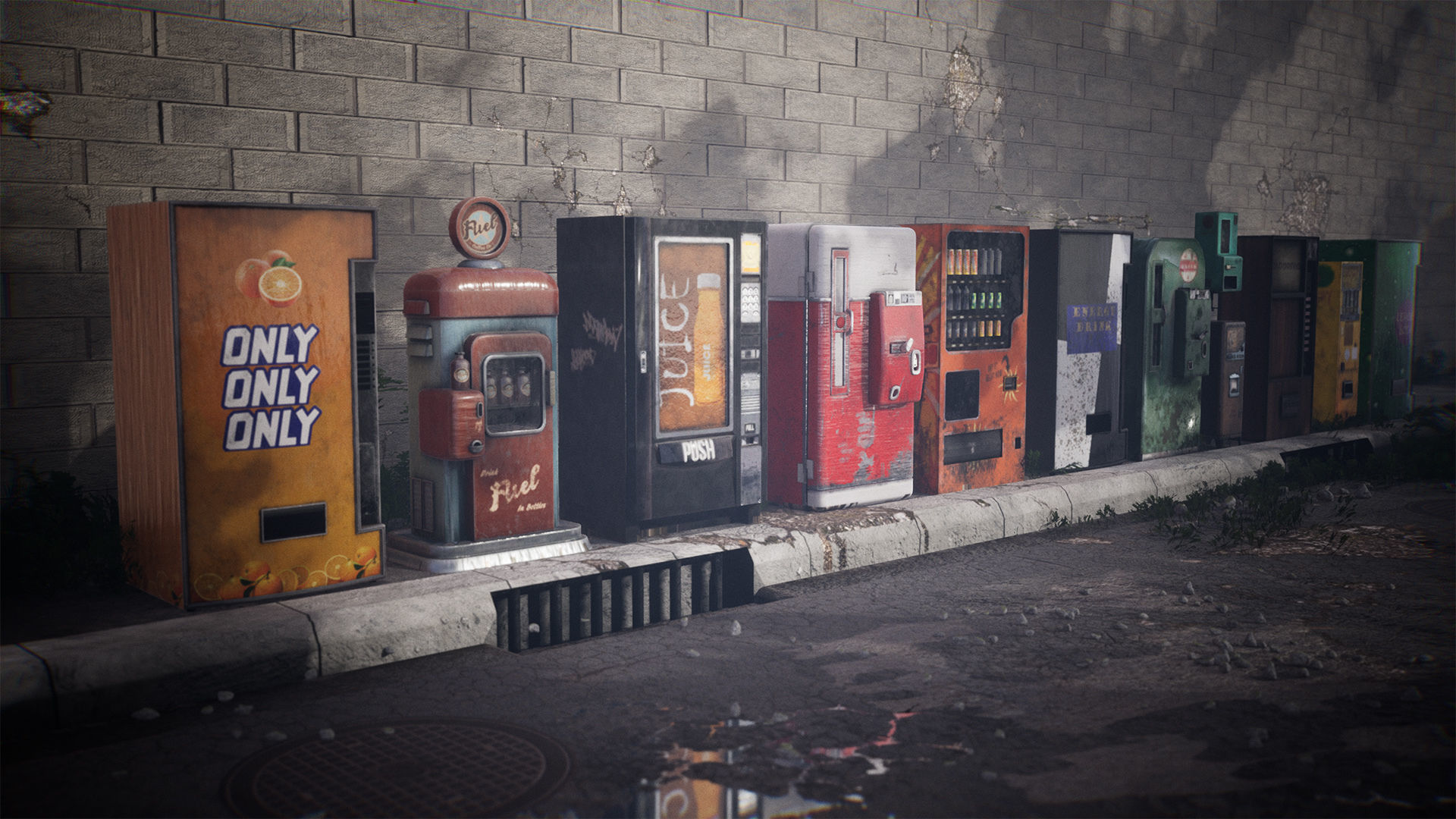 Vending Machines 42 Assets Low-poly 3D model_8