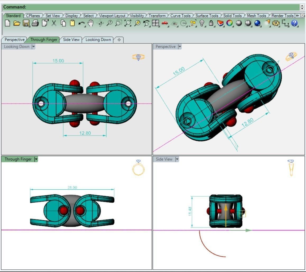 Eslabon para cadena gucci chain link-ESL0722014 3D print model_2