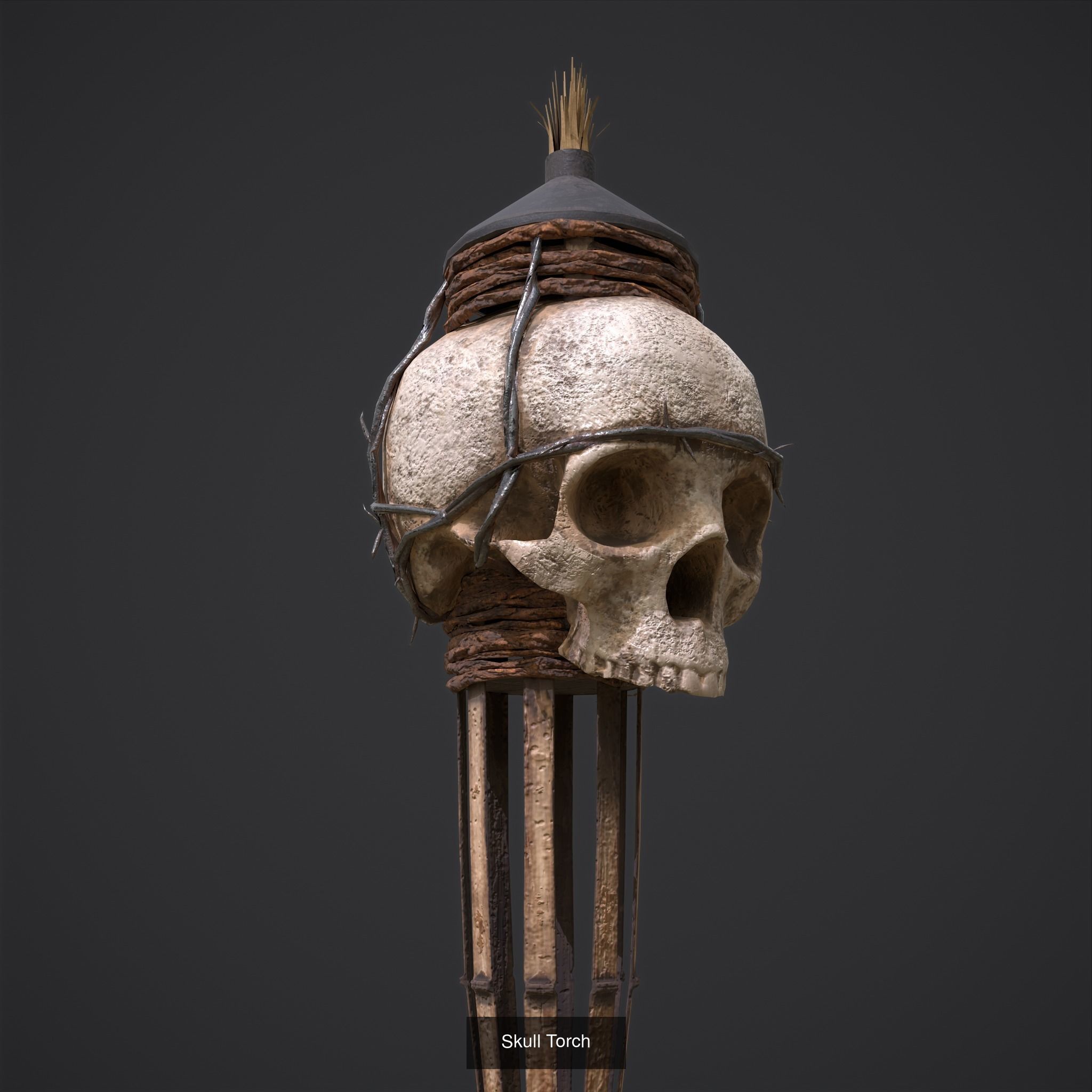 Medieval Nine Lights 3D Model Collection_13