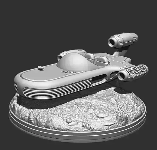 Luke Skywalkers X34 Landspeeder Maglev opt 3D print model