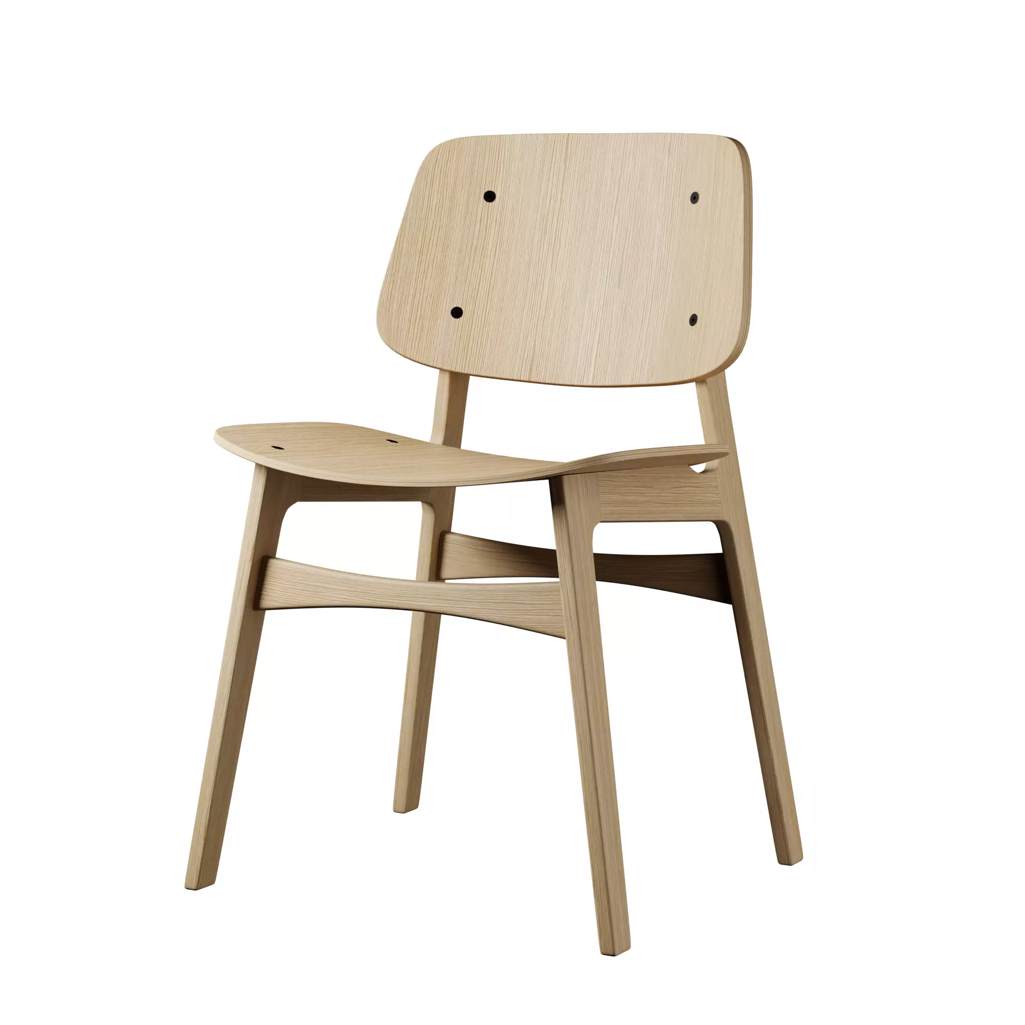 Soborg Wood Chair 3D model