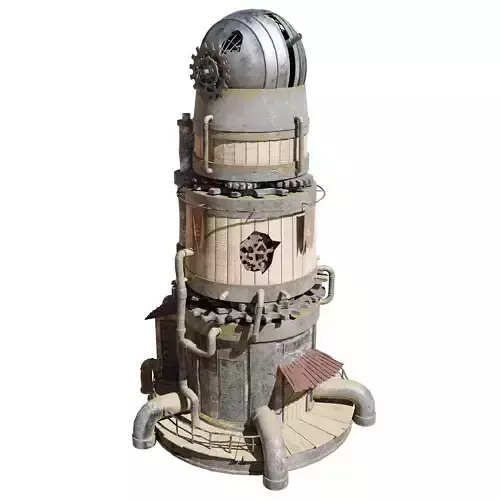 Sci-fi Observatory 3D model