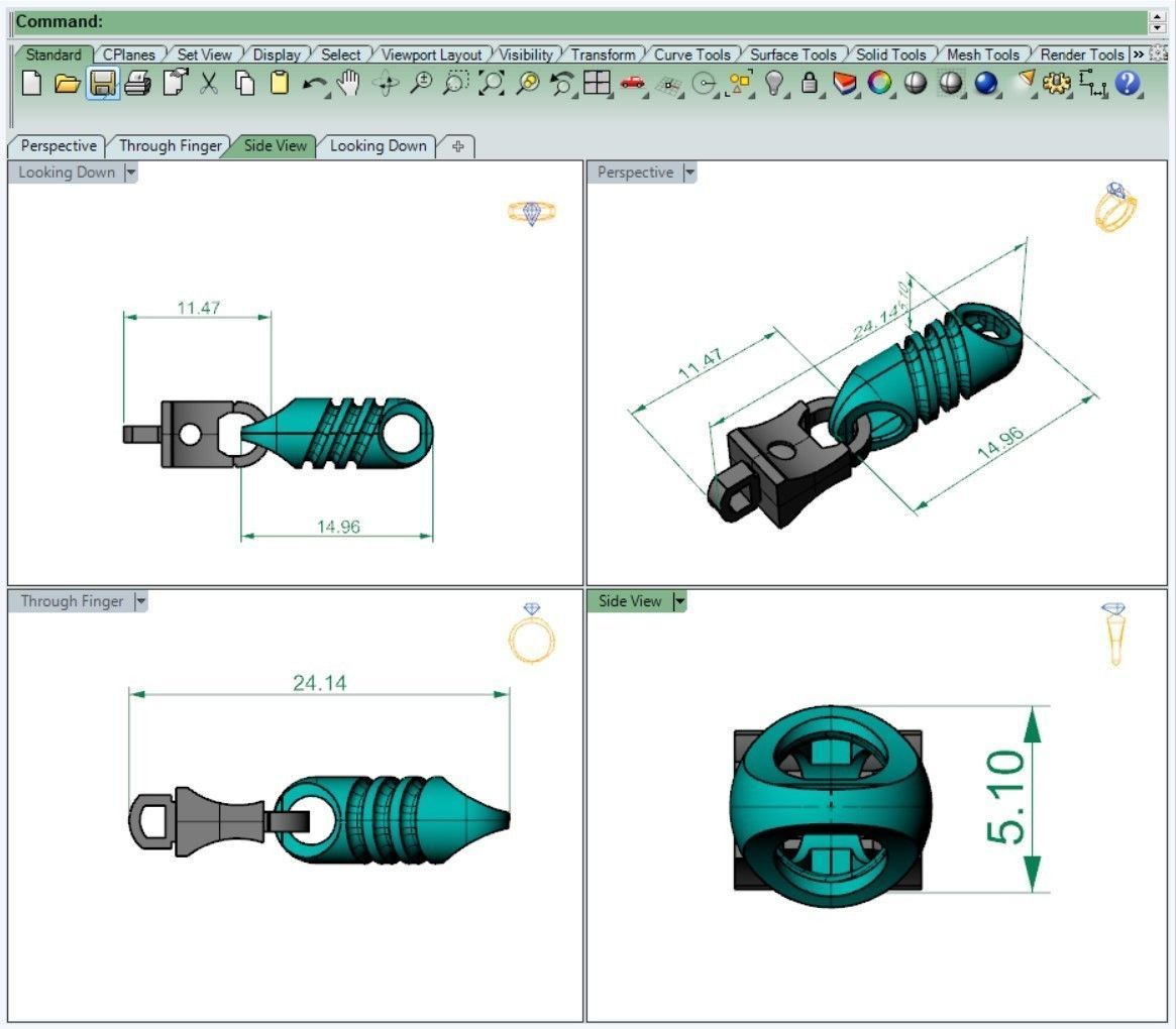 Eslabon para cadena chain link-ESL0822006 3D print model_2