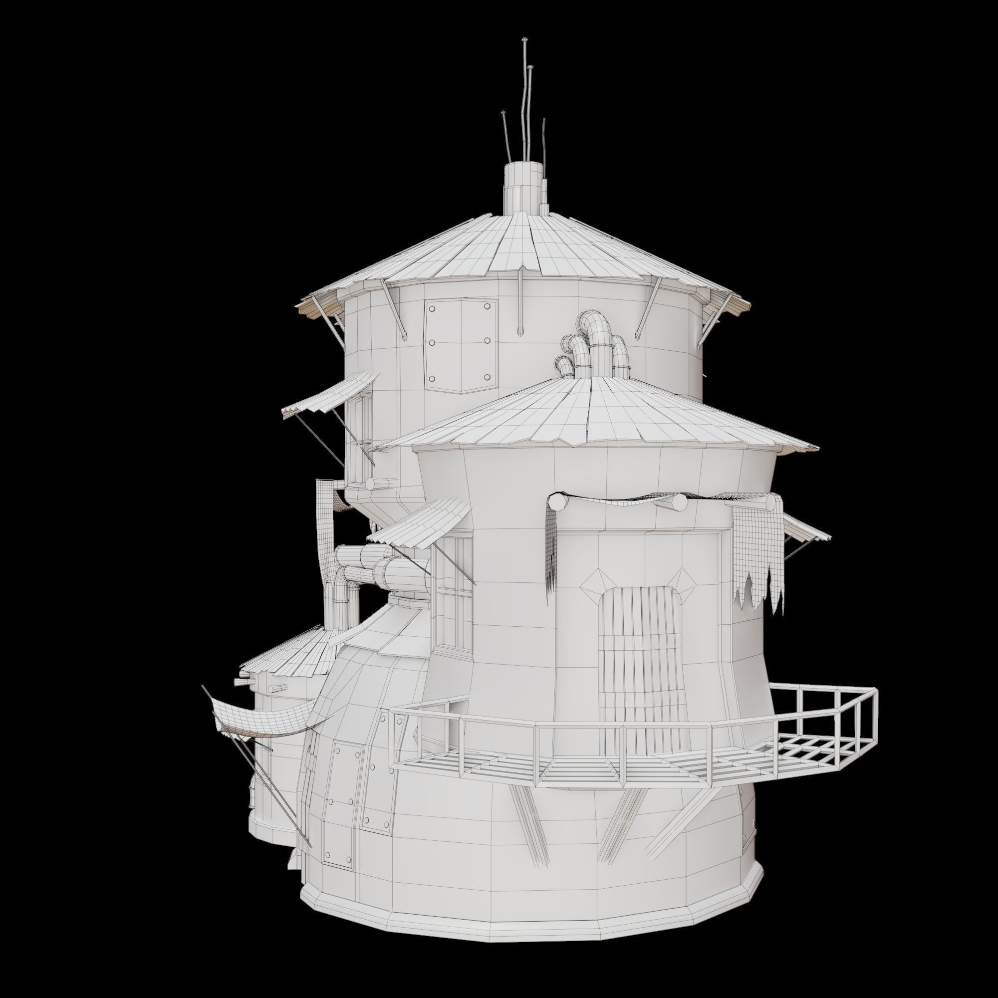 Sci-Fi Hause 3D model_13