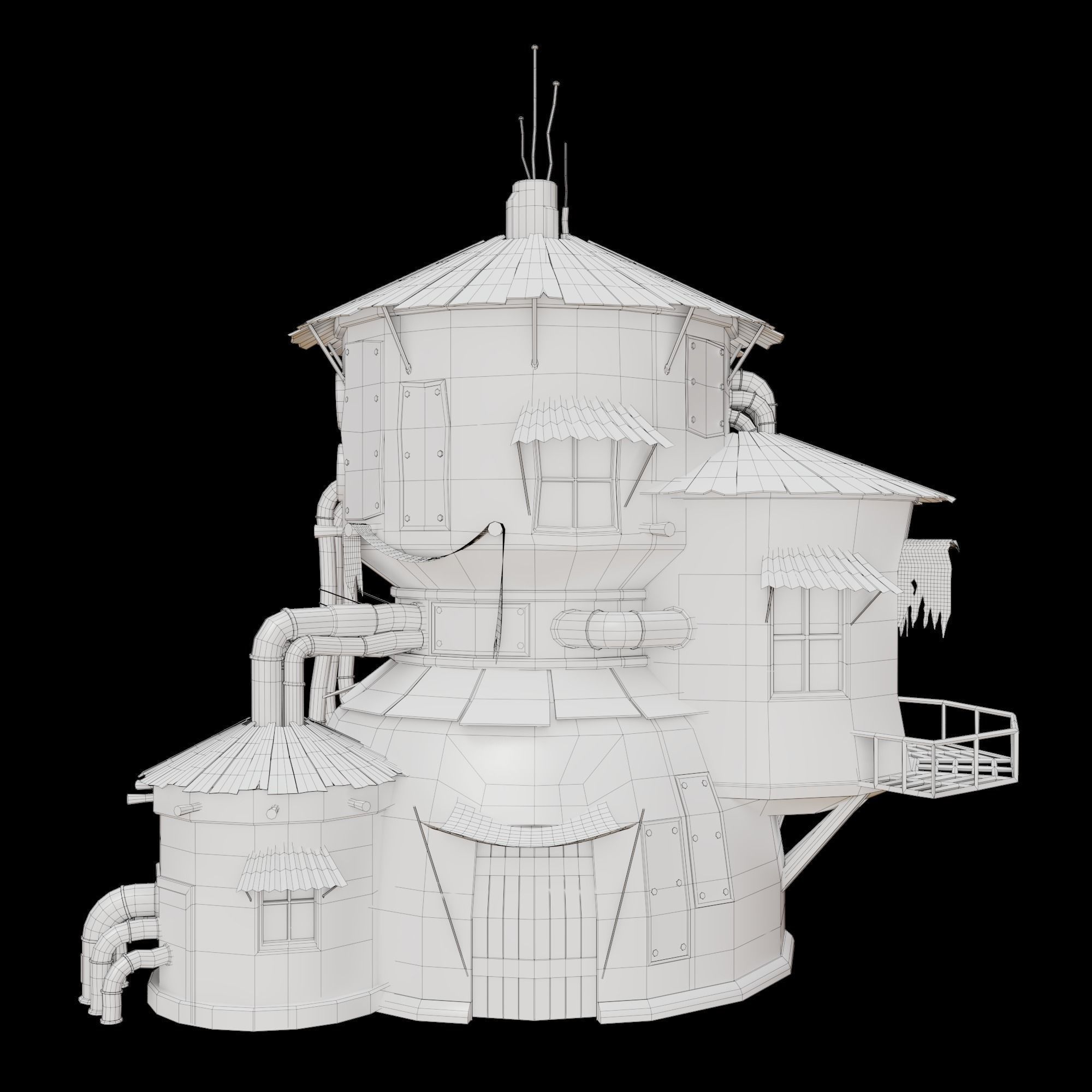 Sci-Fi Hause 3D model_10