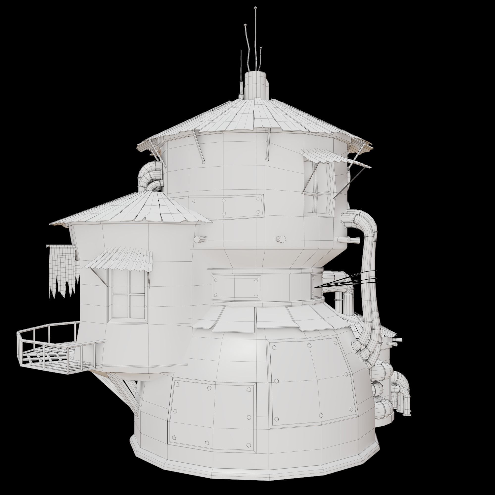 Sci-Fi Hause 3D model_12