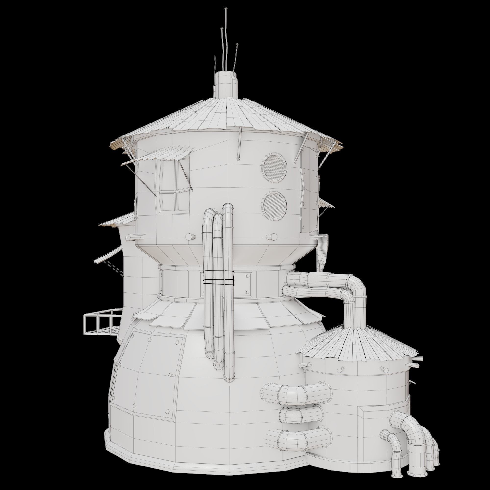 Sci-Fi Hause 3D model_11