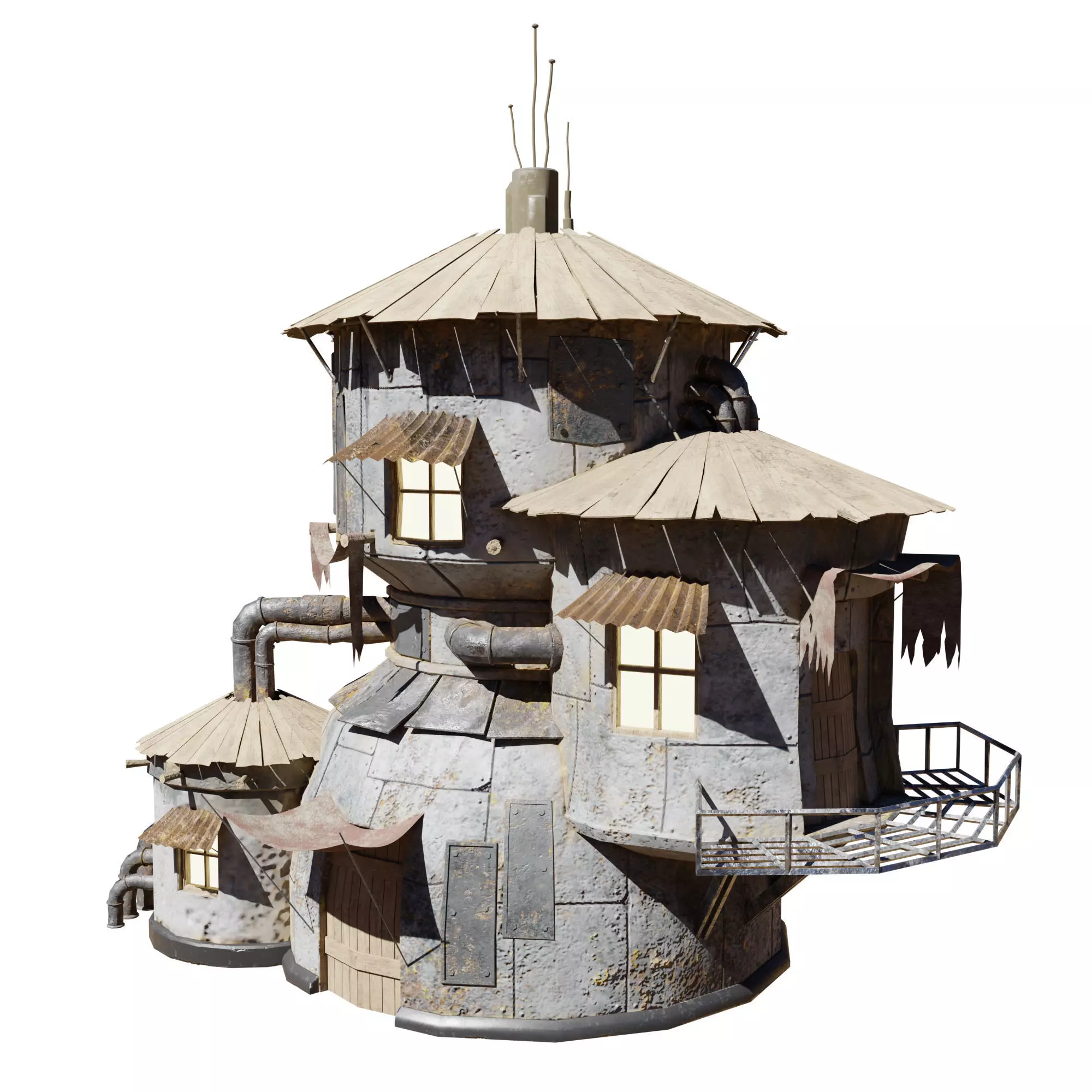 Sci-Fi Hause 3D model_0