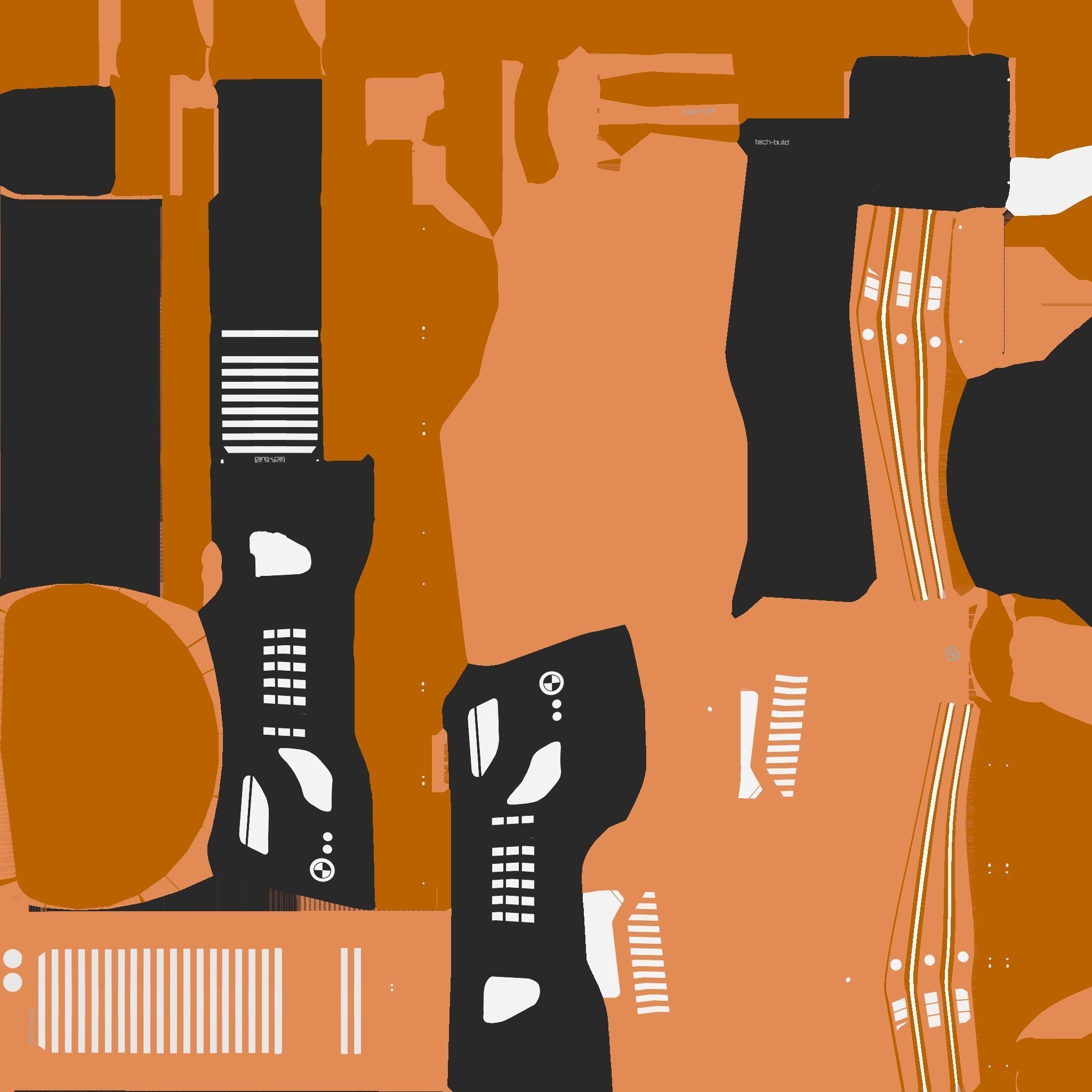 SciFi Building A04 Orange - Sci Fi Exterior Design Low-poly 3D model_23