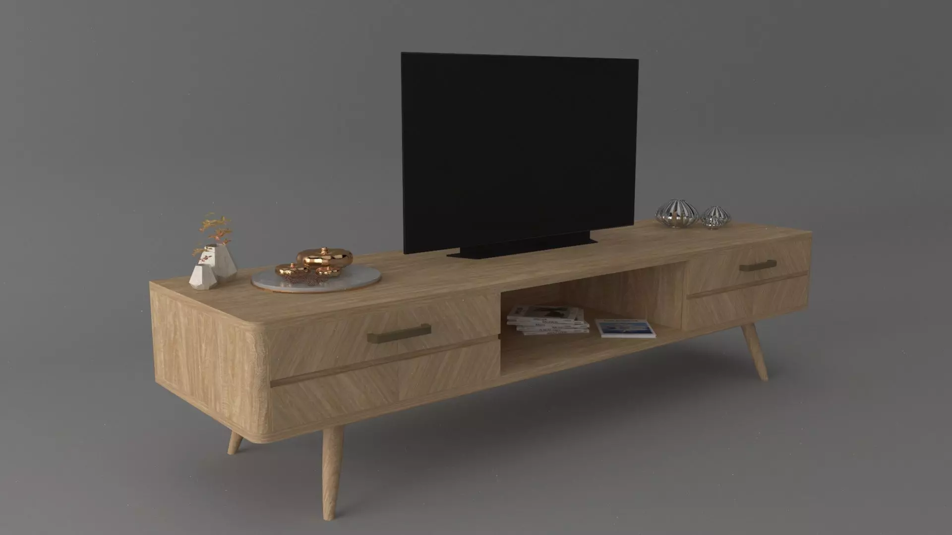 tv unit 3D model_0