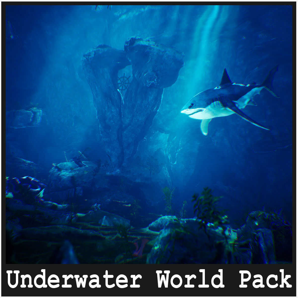 Underwater World  70 Assets Low-poly 3D model_14