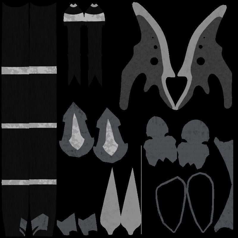 Dark Axe Low-poly 3D model_11