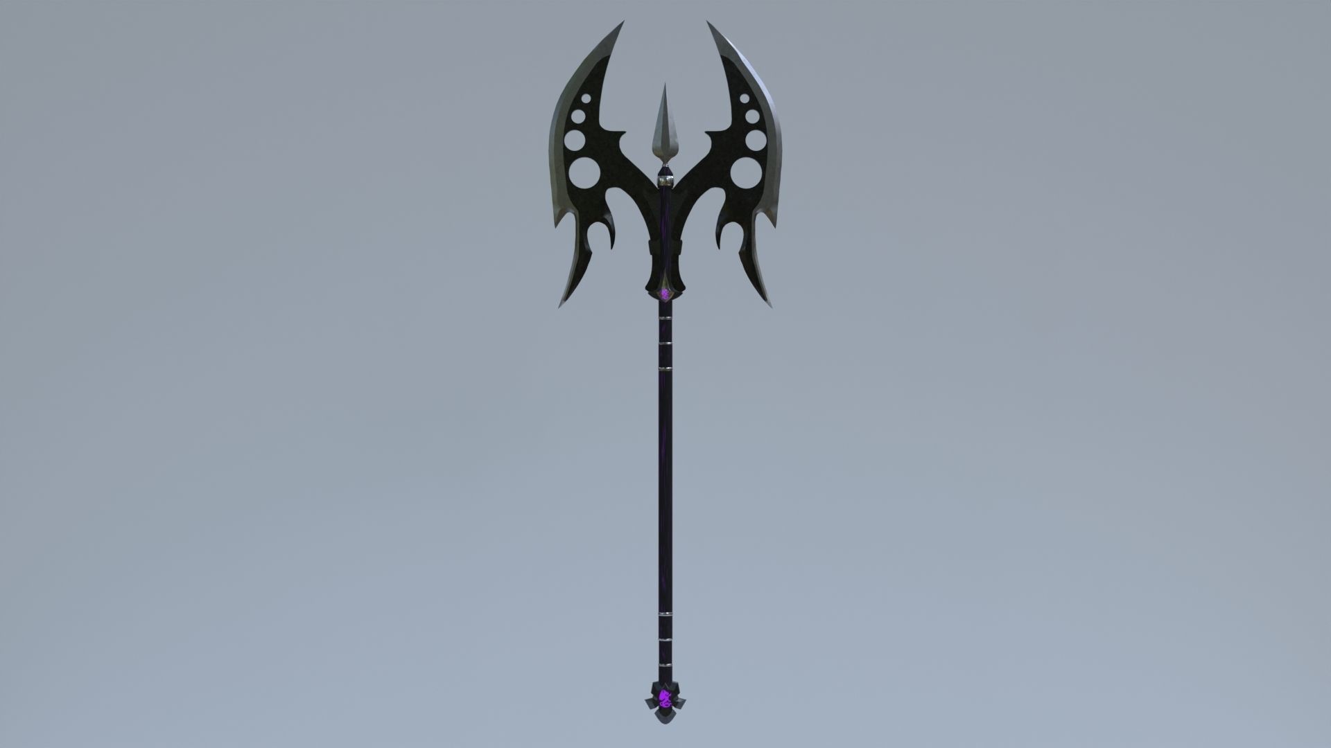 Dark Axe Low-poly 3D model_2