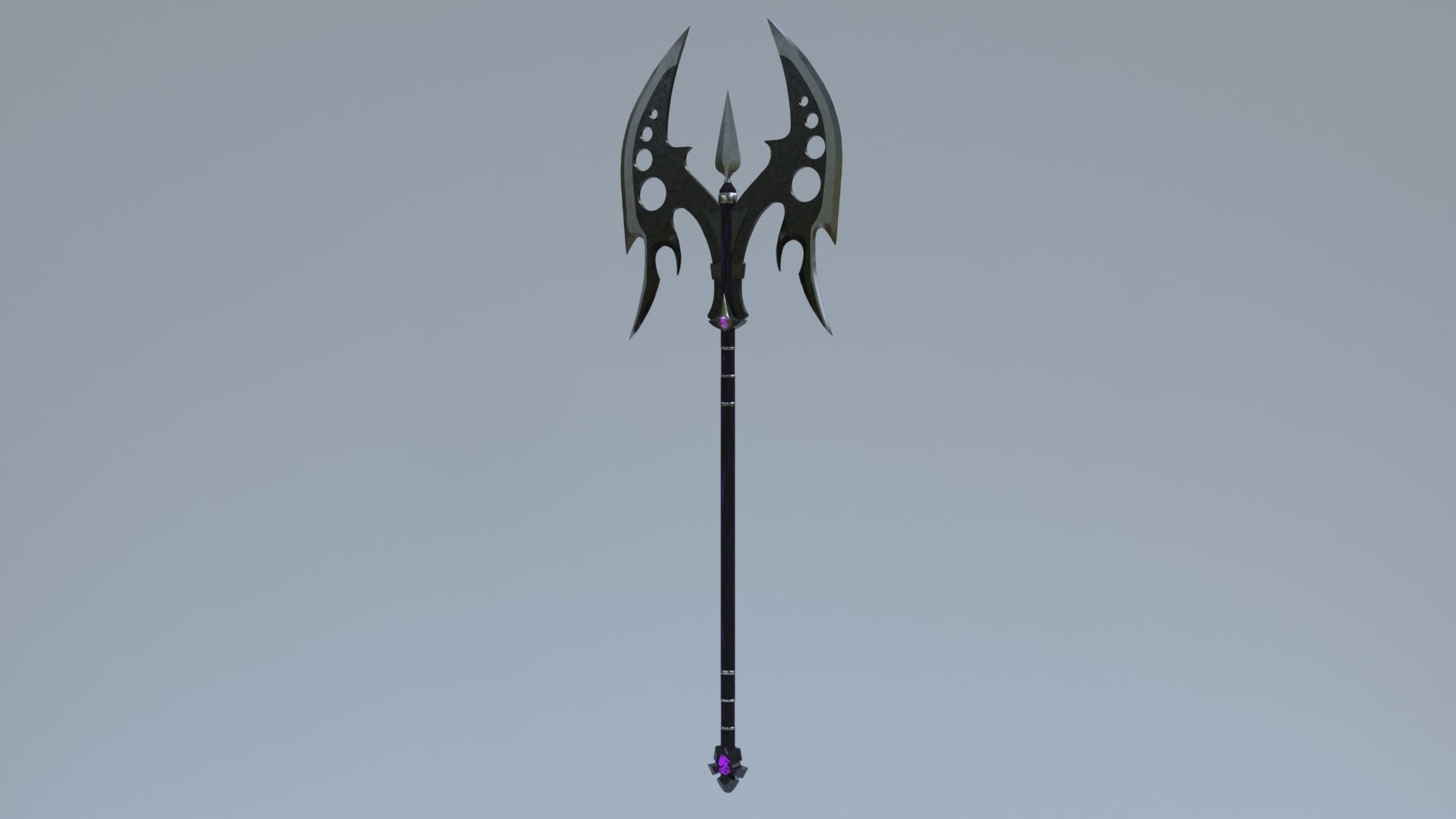 Dark Axe Low-poly 3D model_3