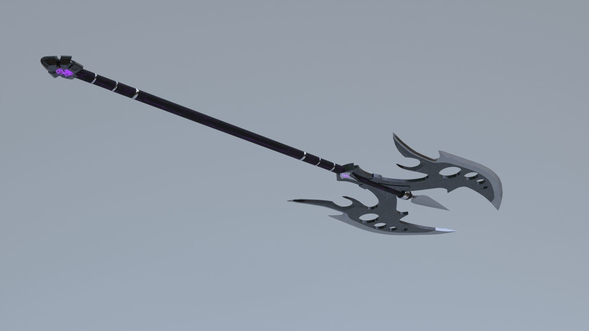 Dark Axe Low-poly 3D model_5