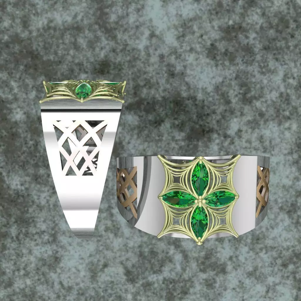 Man style Ring 3D print model