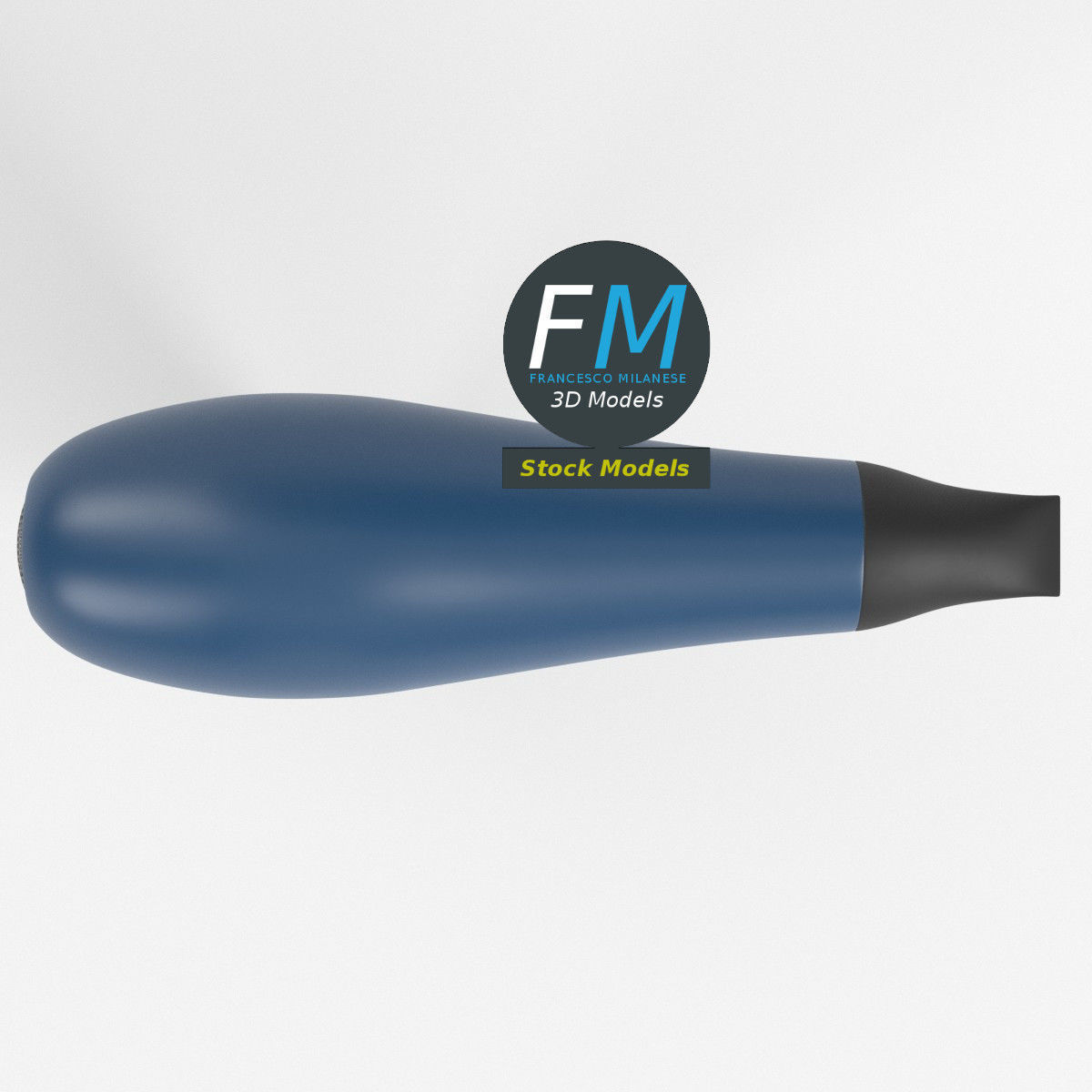Hair dryer 3D model_6