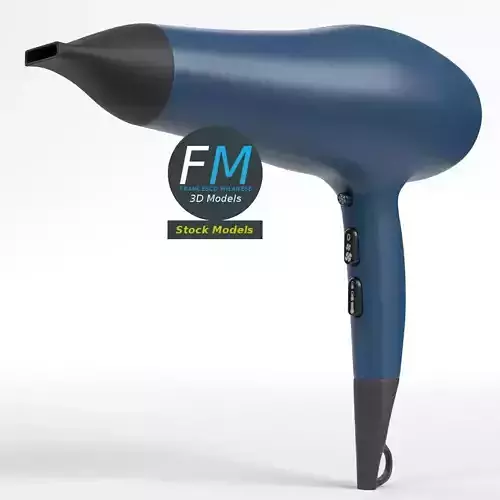 Hair dryer 3D model Hair dryer 3D model