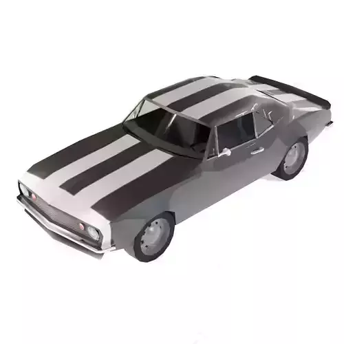 Chevrolet Camaro 1968 Low-poly 3D model