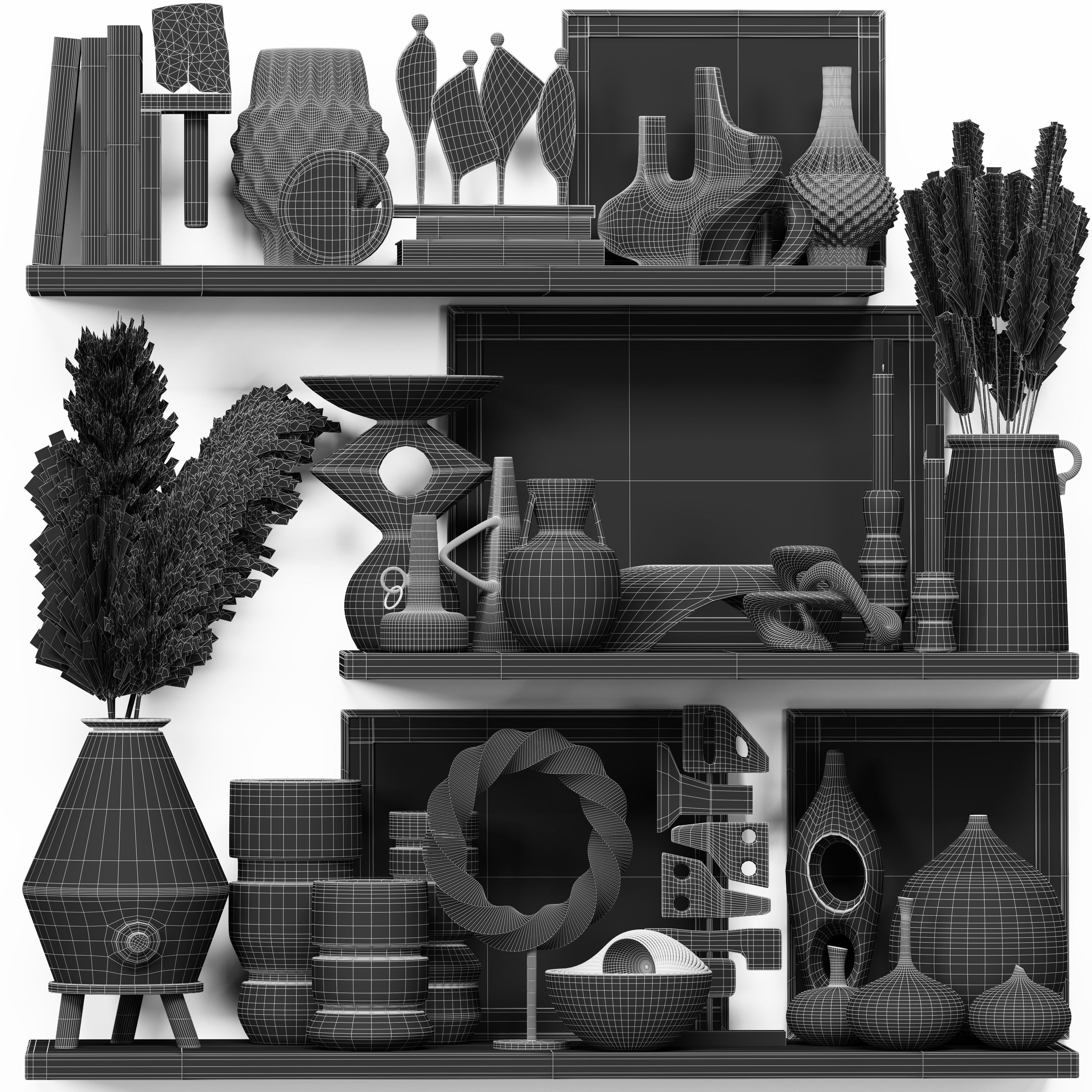 Decor set 12  3D model_4