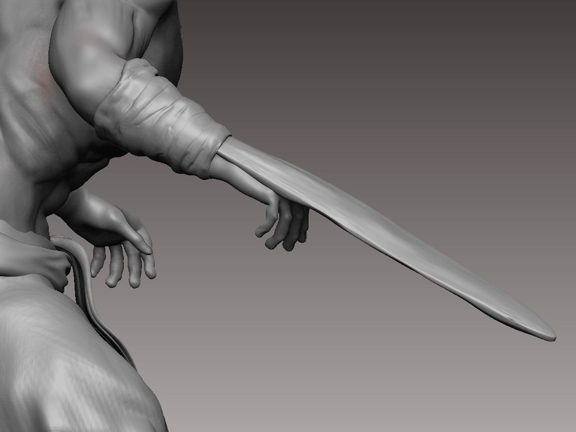 Divine General Mahoraga Fushiguro Megumi Shadow f JUJUTSU KAISEN 3D print model_6