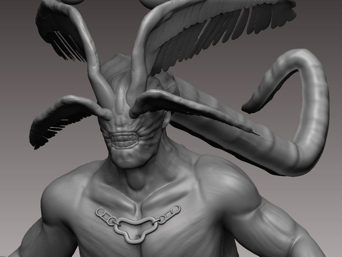 Divine General Mahoraga Fushiguro Megumi Shadow f JUJUTSU KAISEN 3D print model_1