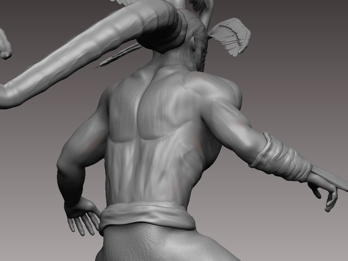 Divine General Mahoraga Fushiguro Megumi Shadow f JUJUTSU KAISEN 3D print model_7