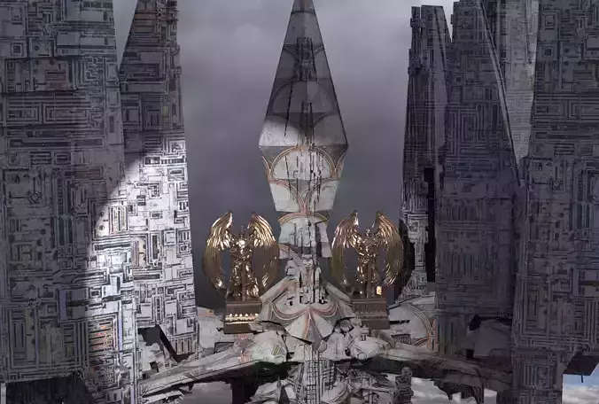 Cyberpunk Emperor Mega city 