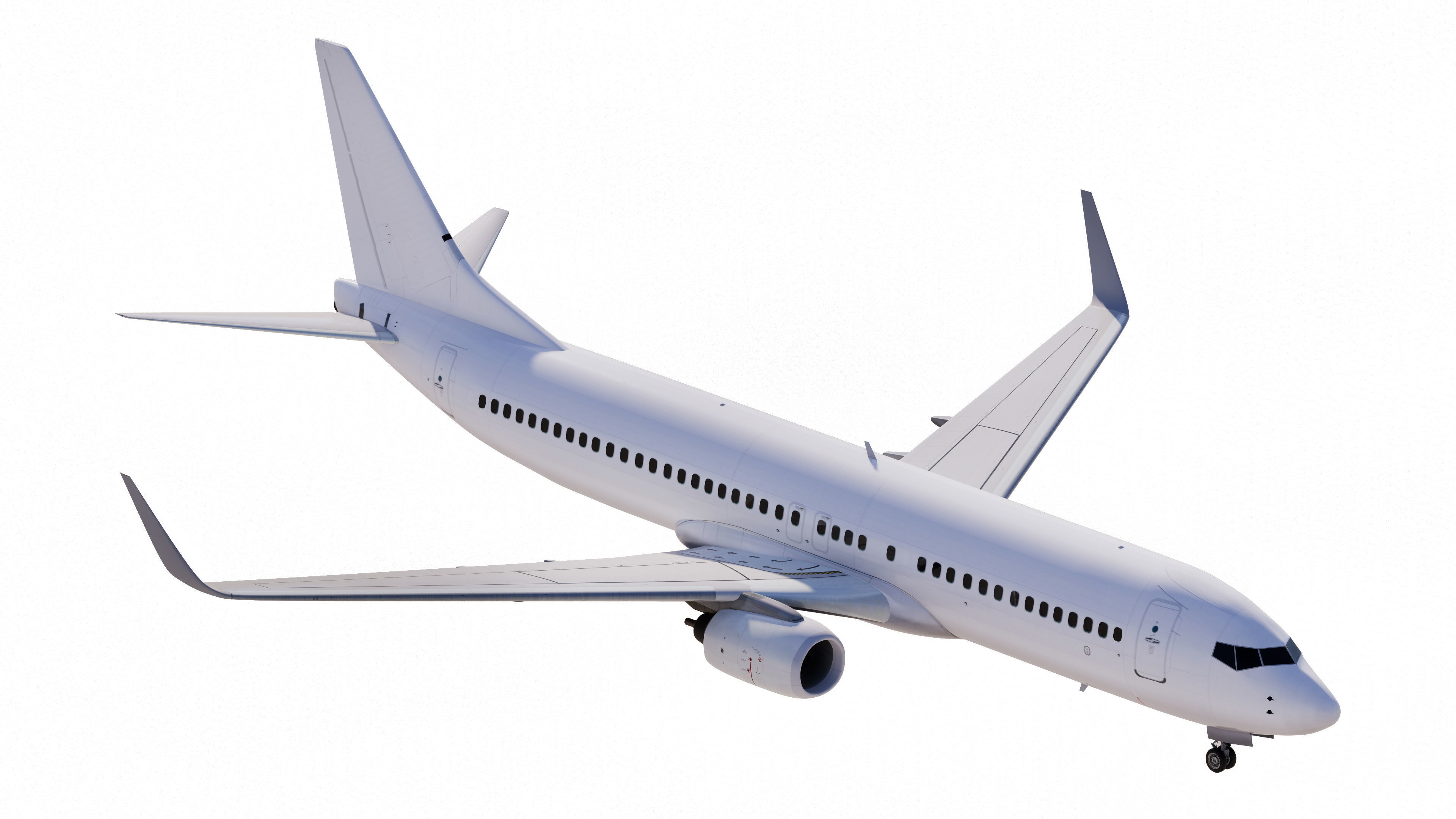 Boeing 737-800 Template 3D model_5
