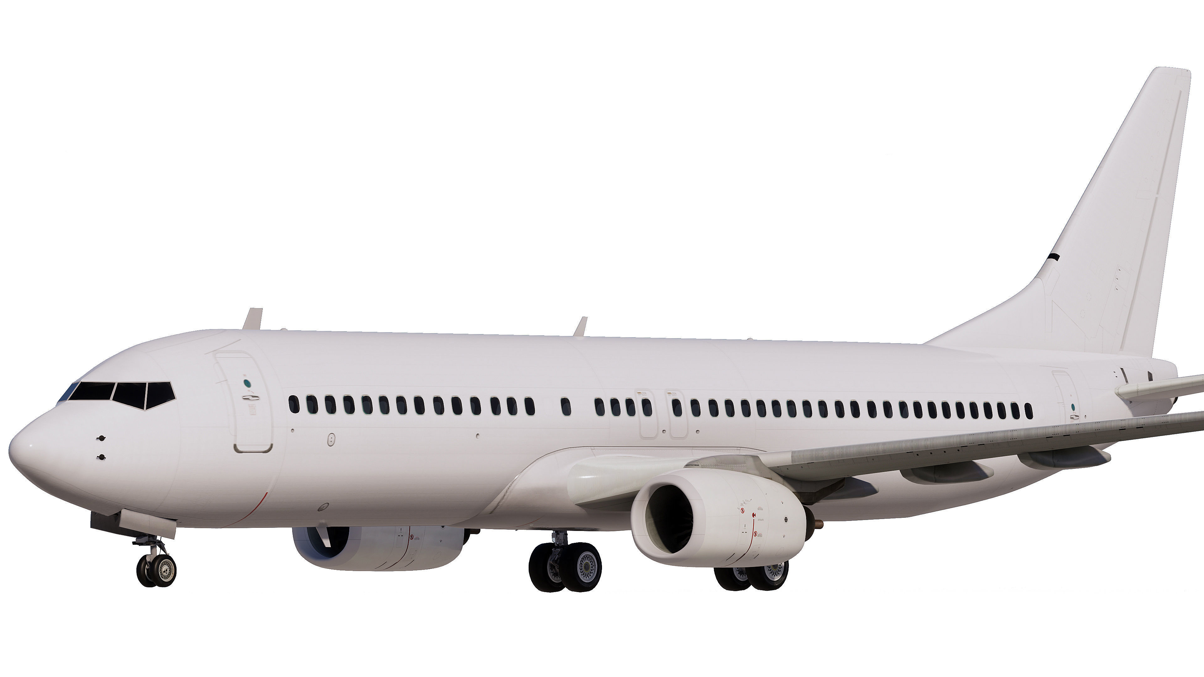 Boeing 737-800 Template 3D model_1