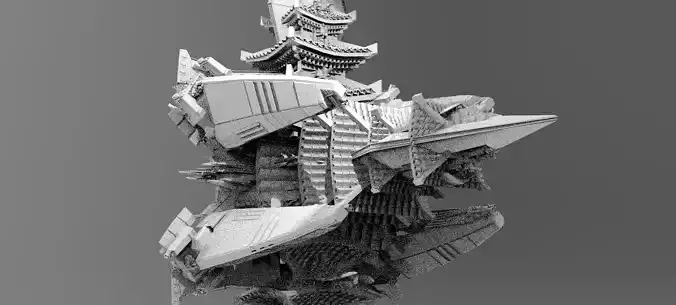 Cyberpunk Emperor Mega city 7  3D model