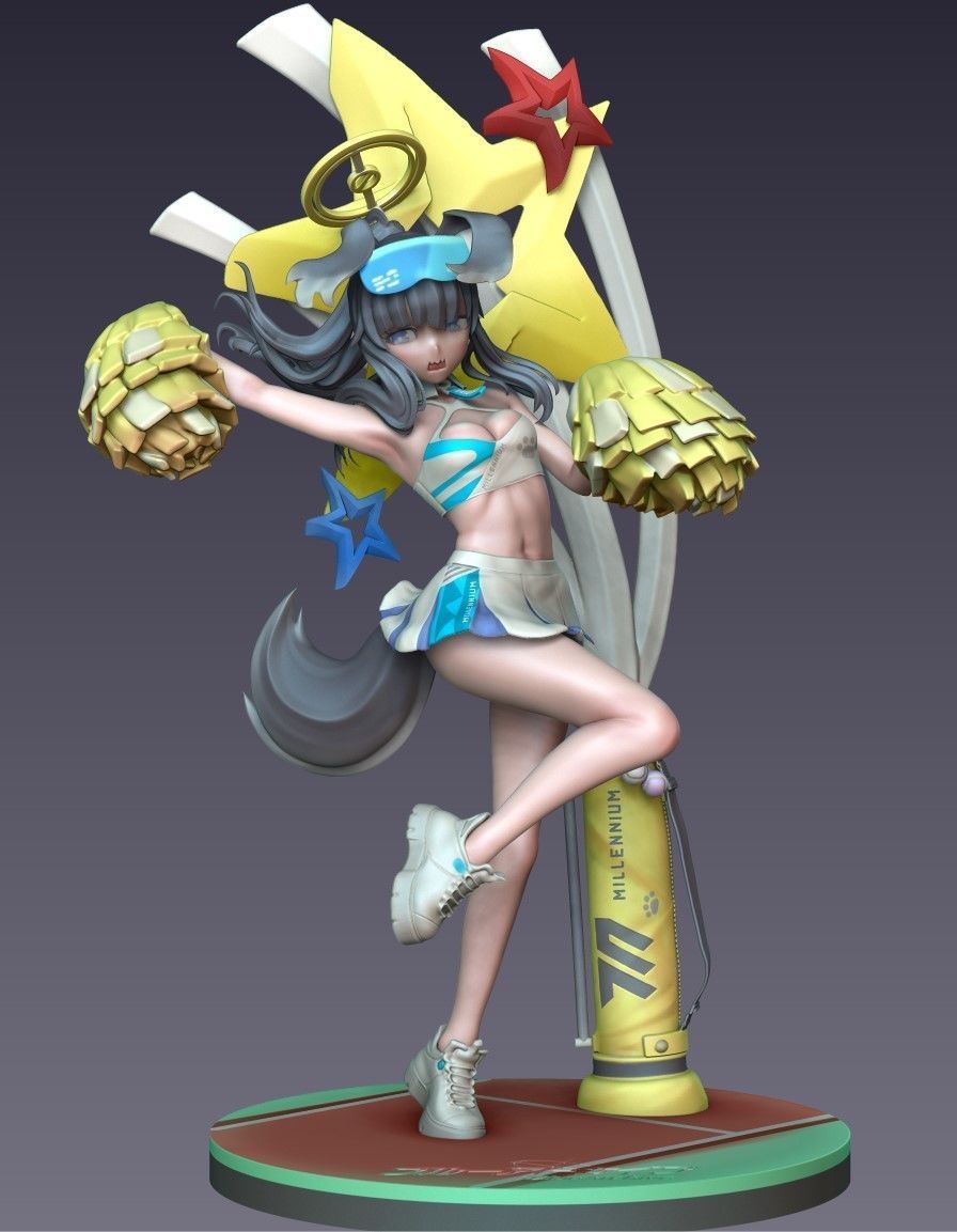 Nekozuka Hibiki Cheerleader Version - Blue Archive 3D print model_1