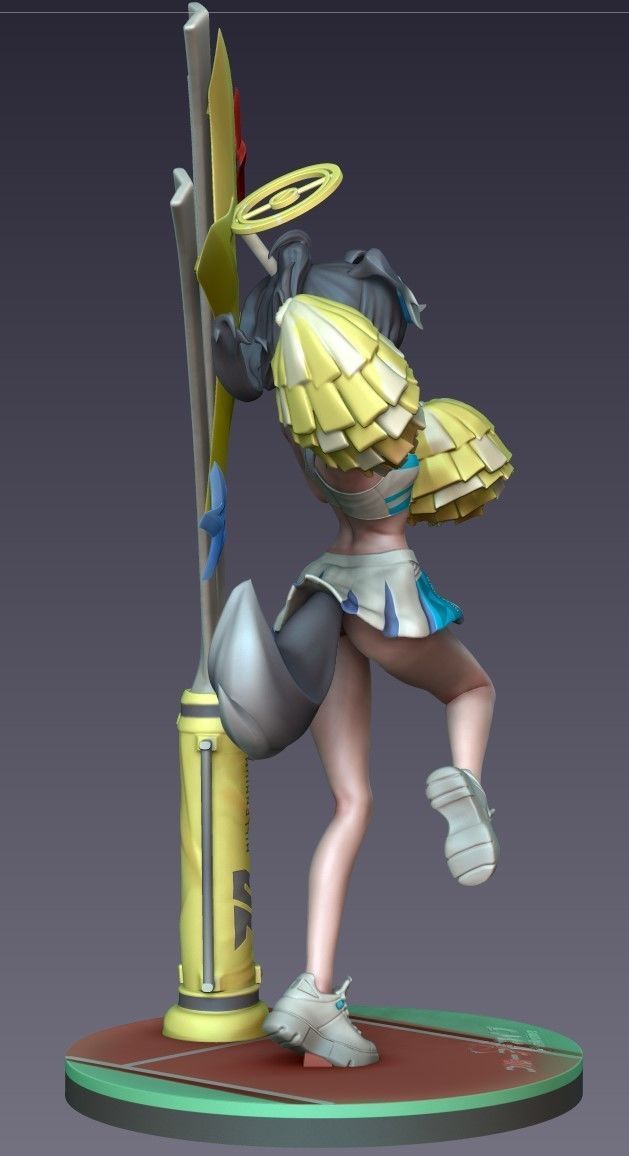 Nekozuka Hibiki Cheerleader Version - Blue Archive 3D print model_7