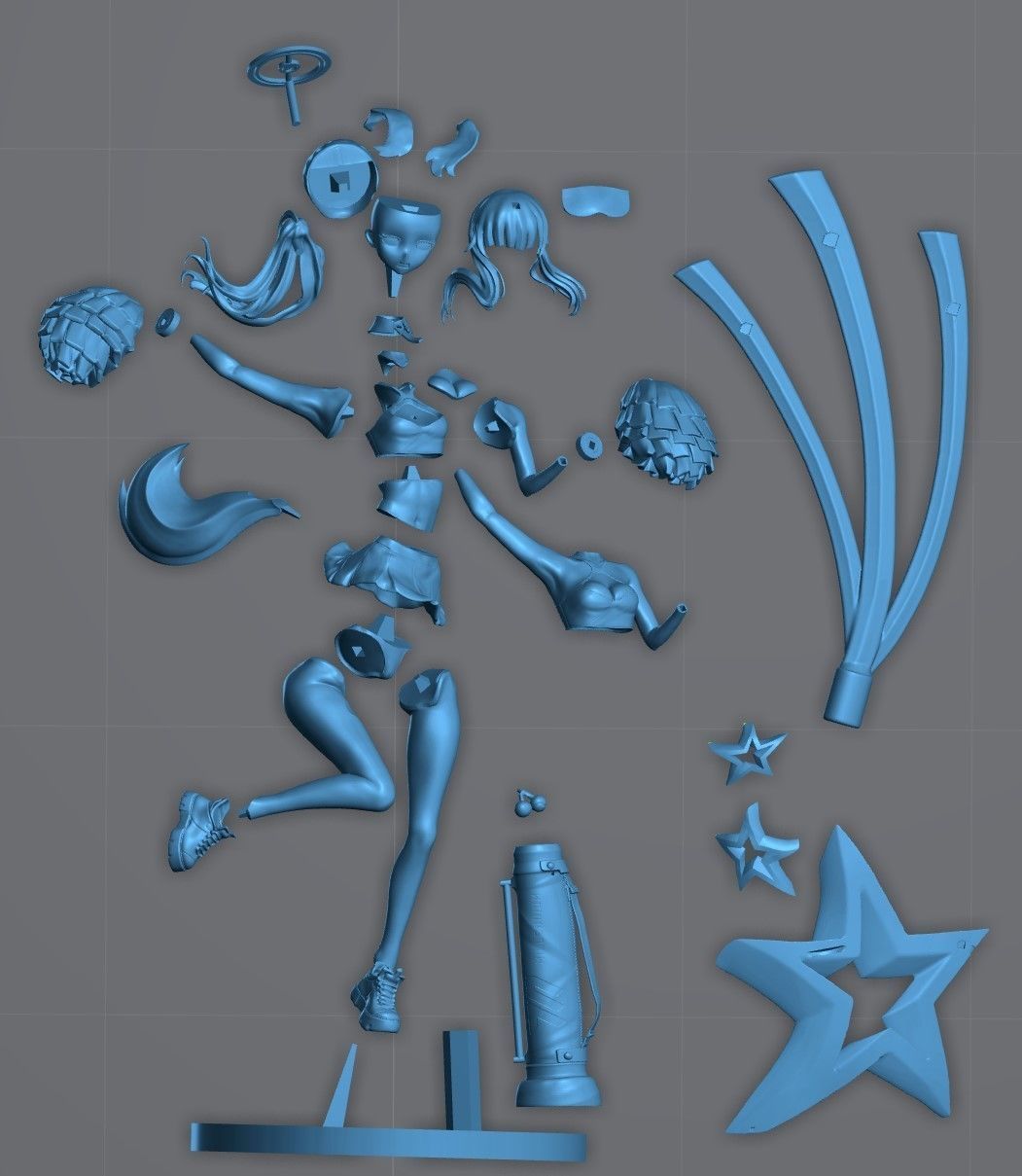 Nekozuka Hibiki Cheerleader Version - Blue Archive 3D print model_13