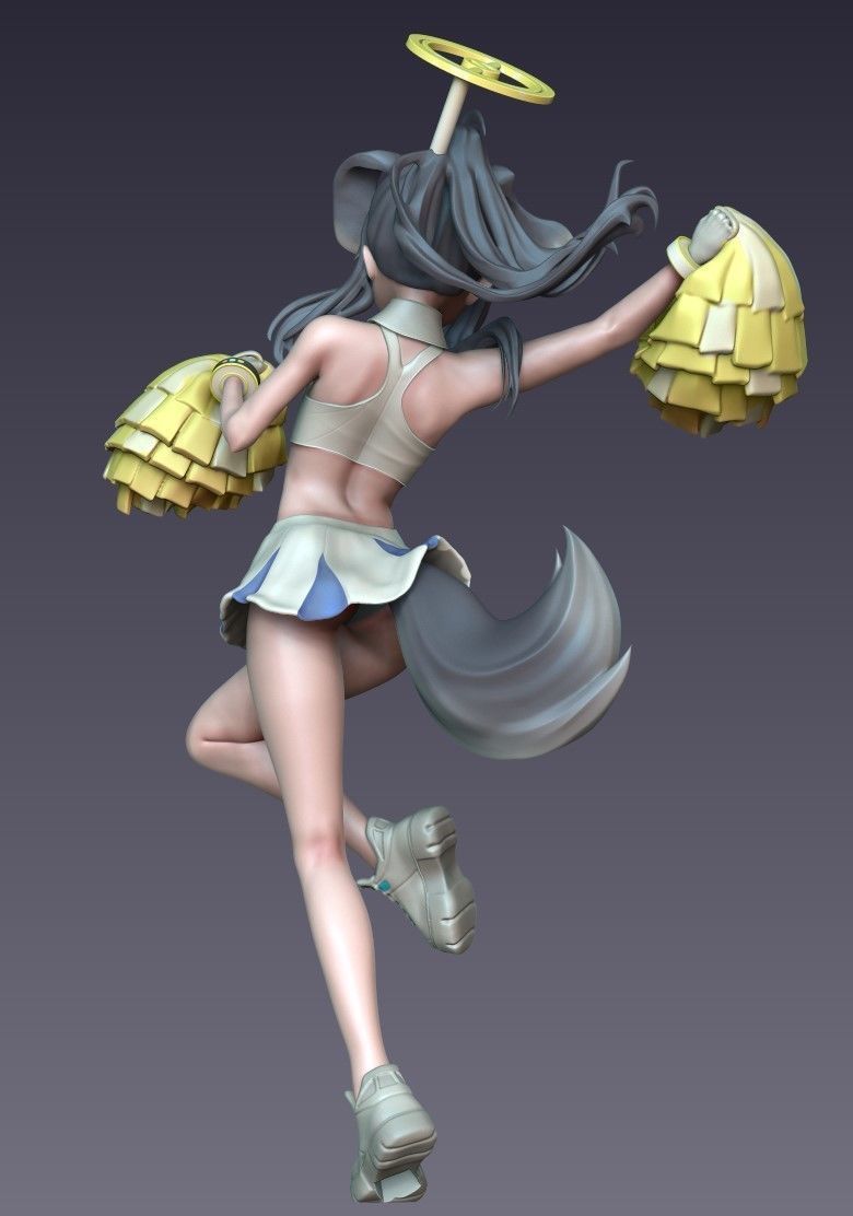 Nekozuka Hibiki Cheerleader Version - Blue Archive 3D print model_5