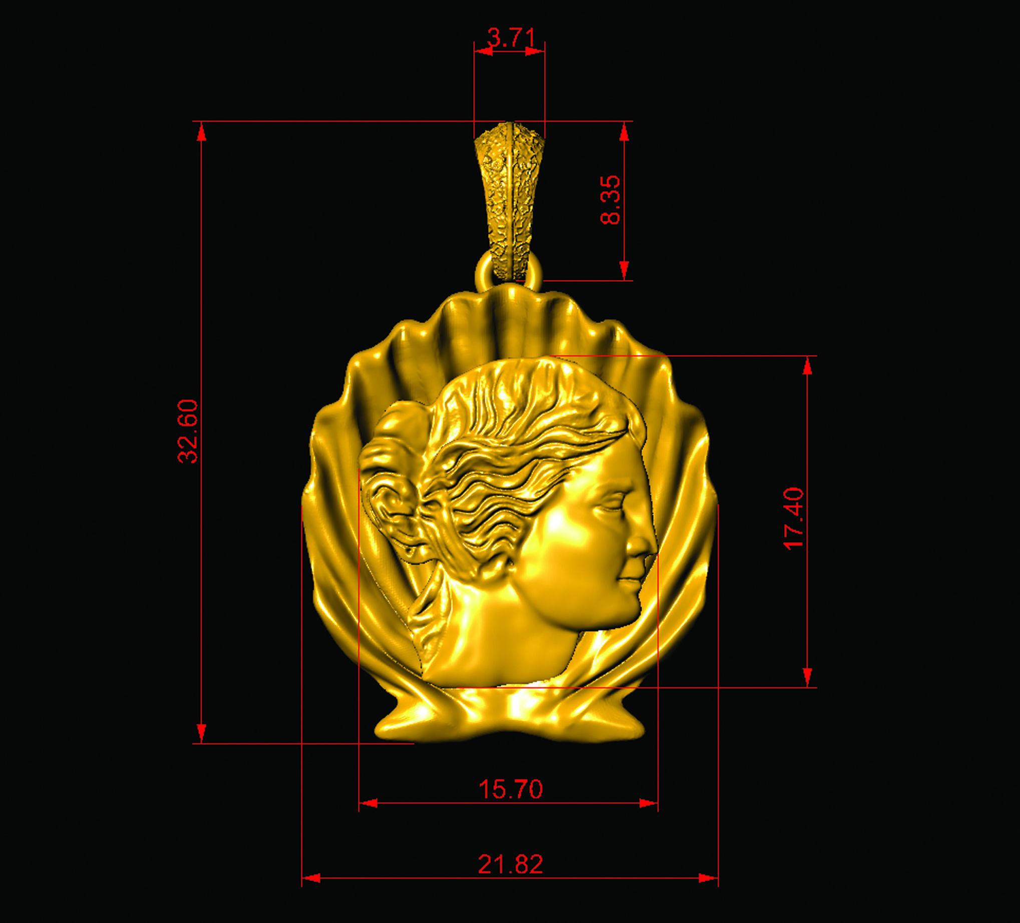 APHRODITE NECKLACE 3D print model_25