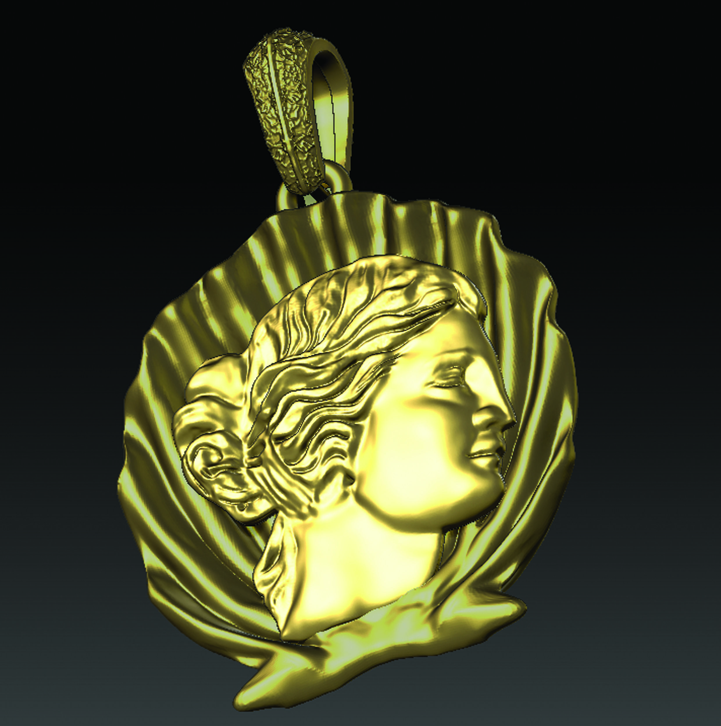 APHRODITE NECKLACE 3D print model_8