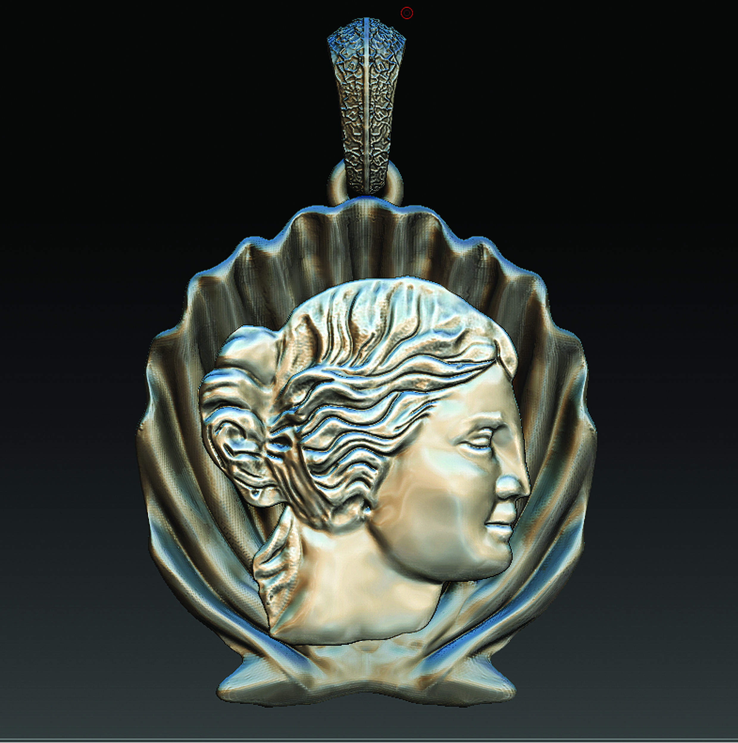 APHRODITE NECKLACE 3D print model_9